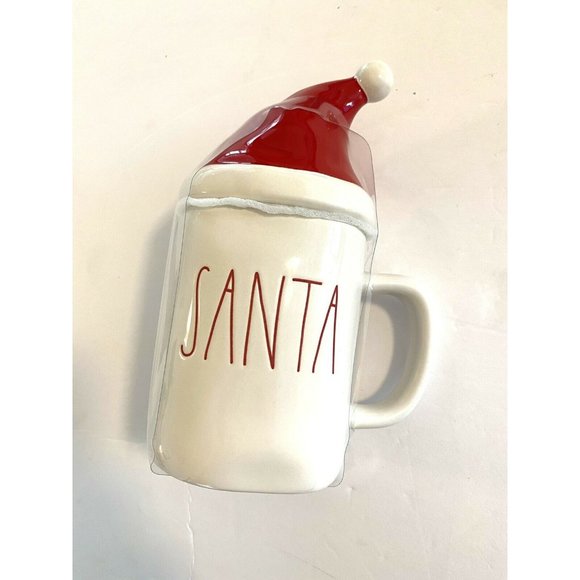 New RAE DUNN Christmas “SANTA" White Mug - Picture 3 of 7